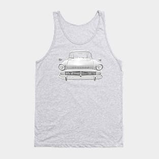 Hillman Minx Series V 1960s classic car monochrome Tank Top